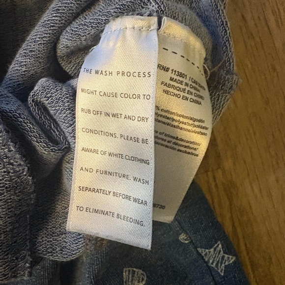 Flapdoodles Blue Jeans with White Heart and Star Pattern - Picture 4 of 6